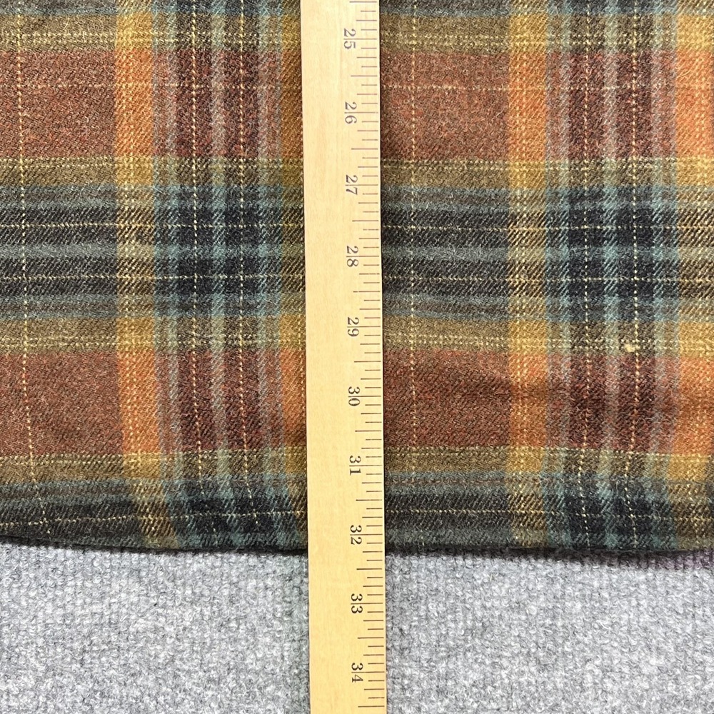Columbia Shirt Mens Large Brown Plaid Flannel Quilted Lined Long Sleeve - Picture 10 of 10